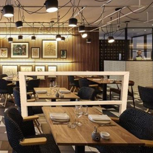 mampara restauración